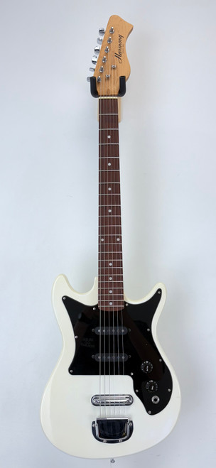 Used Harmony H804 ELECTRIC S Type Electric Guitar White 6-String 41124-S000204981