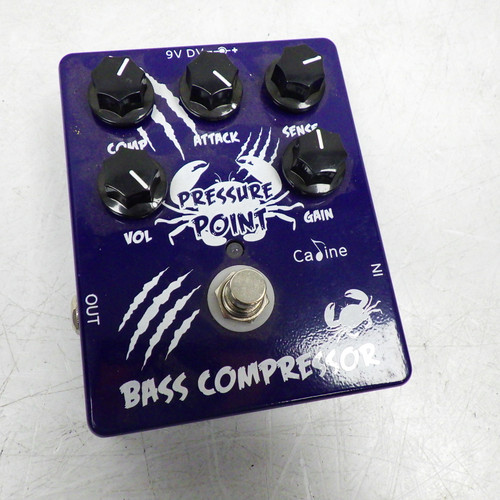 Used Pressure Point Bass Compressor Guitar Effects Pedal 40042-S000259306