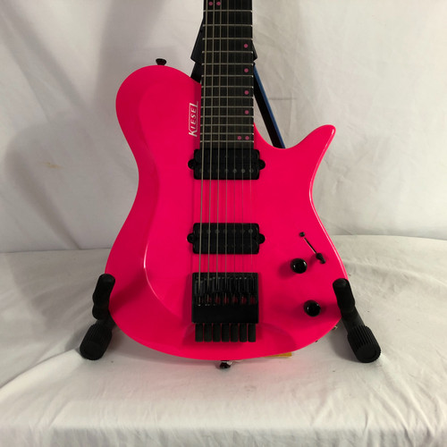 Vist Large View of Product Image Which is Used Kiesel ZEUS 7 Modern Metal Electric Guitar Pink 7-String 41128-S000106694