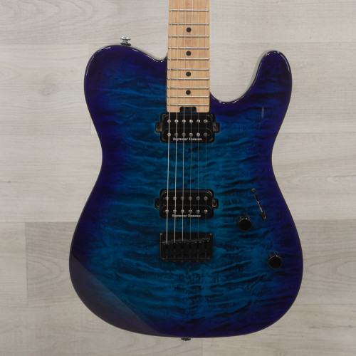Used Charvel Pro-mod San Dimas Style 2 HH Ht M Qm Electric Guitar Blue 40015-S000328528