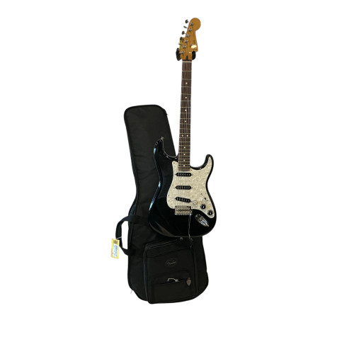 Used Fender NEBULA NOIR STRAT W/GIG S Type Electric Guitar Black 6-String 40009-S000306881