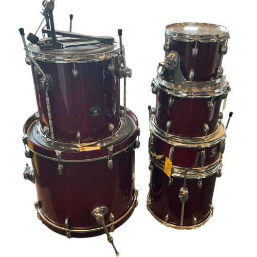 Used Gretsch 6PC CATALINA MAPLE W/HDWR Drum Shells and Hardware Red 40009-S000306883