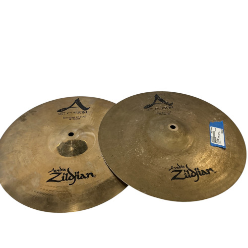 Used Zildjian A CUSTOM HIHAT 14IN Hi Hat Cymbals 14" 40009-S000306889