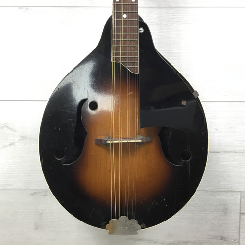 Vist Large View of Product Image Which is Used Slingerland May Bell Cracked Top AS IS Mandolin 40051-S000115449