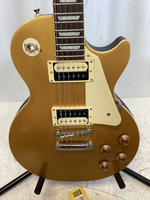 Vist Large View of Product Image Which is Used Epiphone LES PAUL TRAD PRO GOLDTOP W/HDSHL LP Type Electric Guitar Goldtop 6-String 40107-S000153169