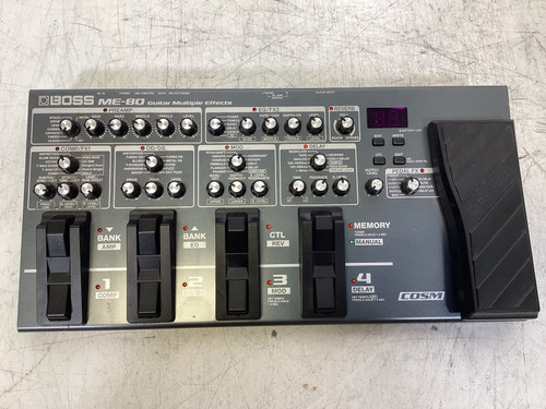 Used Boss ME-80 FLOOR PROCESSOR +PWR Floorboard Pre-amp 40107-S000153180