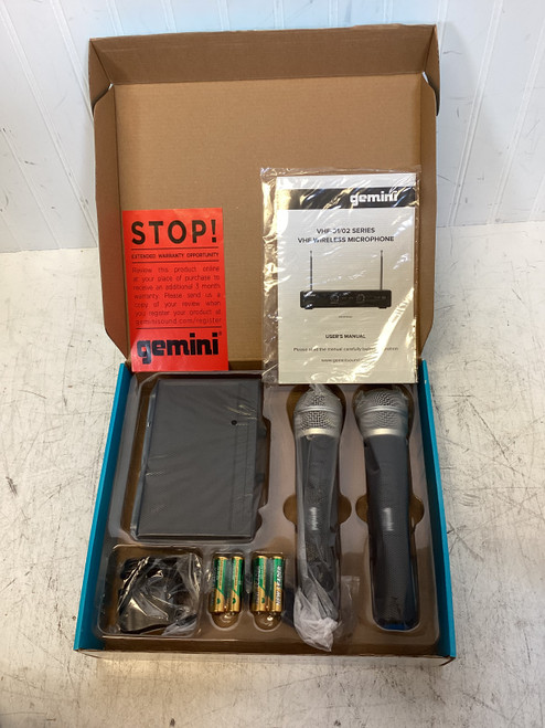 Vist Large View of Product Image Which is Used Gemini VHF-02M 2 MIC WIRELESS SYSTEM IEM Wireless System 40107-S000153186