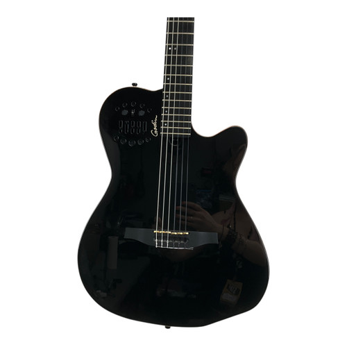 Used Godin Multiac Acs Slim Cedar Black Laminate Top Acoustic Guitar Black 41117-S000051302
