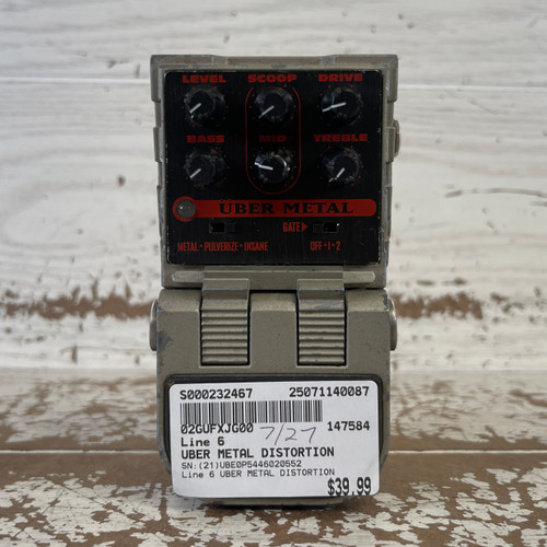 Vist Large View of Product Image Which is Used - Line 6 UBER METAL Distortion Pedal 40087-S000232467