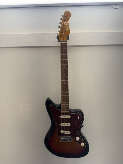 Vist Large View of Product Image Which is Used Stagg M350 JAG STYLE Electric Guitar Black 6-String