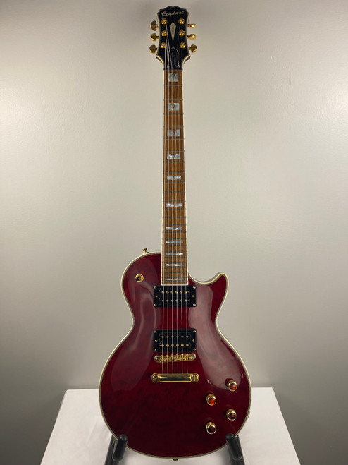 Vist Large View of Product Image Which is Used Epiphone LP CUSTOM PROPHECY PLUS Vintage LP Type Electric Guitar Red 6-String
