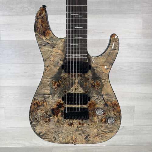 Vist Large View of Product Image Which is Used Schecter Omen Elite-7 Electric Guitar - Charcoal 40112-S000178616