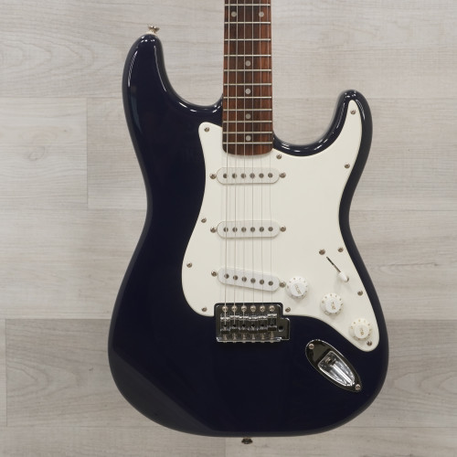 Vist Large View of Product Image Which is Used Squier Affinity Strat Electric Guitar Blue 40015-S000328574