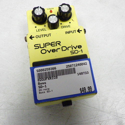 Used Boss SD-1 Overdrive Pedal 40042-S000259366