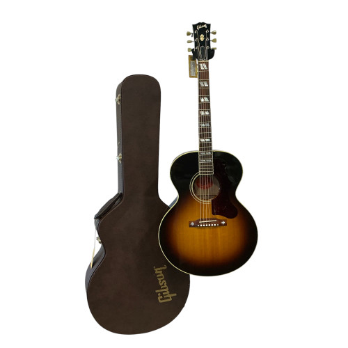 Vist Large View of Product Image Which is Used Gibson J-185 Solid Top Acoustic Guitar Cherry Sunburst 40009-S000306959