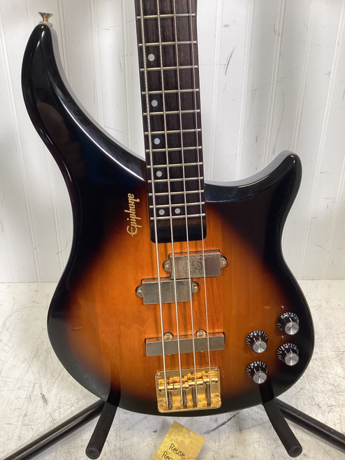 Vist Large View of Product Image Which is Used Epiphone EBM-4 REVERSE HEADSTOCK Bass Guitar Sunburst 4-String