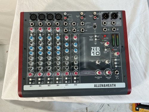 Used Allen & Heath ZED 10 Mixing Console 40012-S000304007