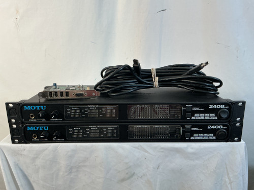 Used Motu AS IS 2408 MK3 UNITS + PCI-424 CARD Computer Interface 8+ A/D Recording Inputs 40012-S000304021