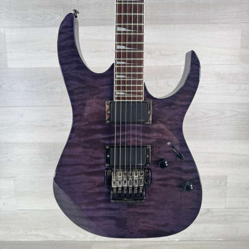 Vist Large View of Product Image Which is Used Ibanez RG320DXQM Electric Guitar - Transparent Lavender 40112-S000178638