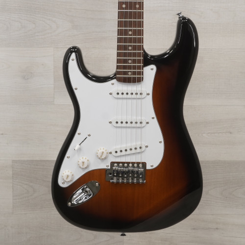 Vist Large View of Product Image Which is Used Squier Affinity Stratocaster Left Handed Electric Guitar Sunburst 40015-S000328636