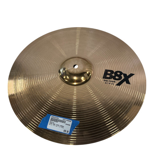 Vist Large View of Product Image Which is Used Sabian 16IN B8X THIN CRASH Crash Cymbal 16" 40009-S000307003