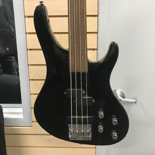 Used Washburn KB-200 Vintage Bass Guitar Black 4-String 41125-S000039517