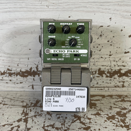 Vist Large View of Product Image Which is Used - Line 6 ECHO PARK Delay Pedal 40087-S000232540