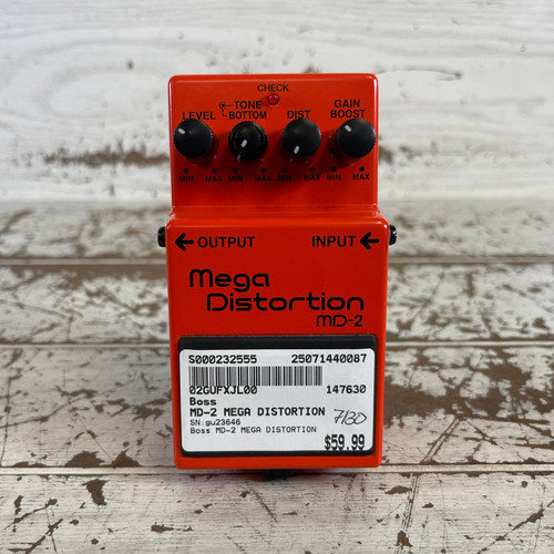 Vist Large View of Product Image Which is Used - Boss MD-2 MEGA DISTORTION Distortion Pedal 40087-S000232555