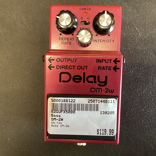 Used Boss DM-2W Delay Pedal 40111-S000188122
