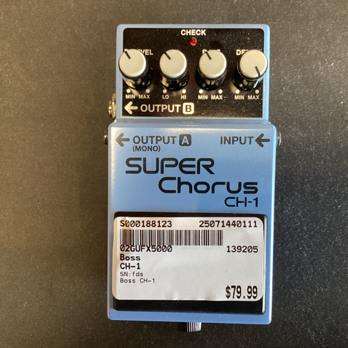 Used Boss CH-1 Chorus Pedal 40111-S000188123