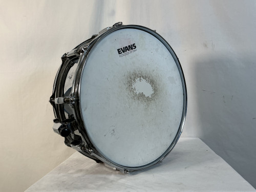 Used Pearl STEEL SNARE 14 X 6 Metal Snare Drum 14" 40012-S000304090