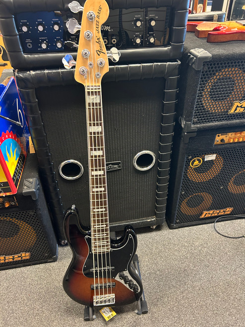 Vist Large View of Product Image Which is Used Fender AMERICAN DELUXE JAZZ BASS V Bass Guitar Sunburst 5-String