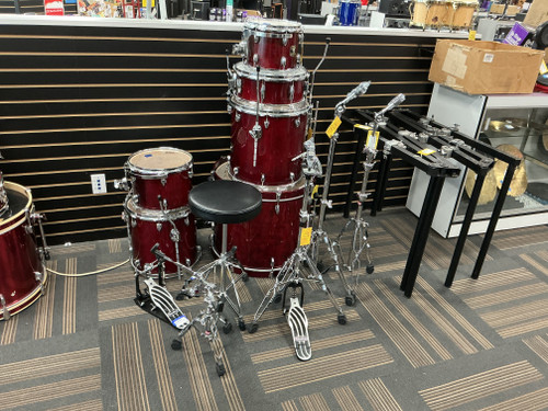 Vist Large View of Product Image Which is Used Gretsch 6PC CATALINA MAPLE+HDWR Drum Shells and Hardware Red 40012-S000304106