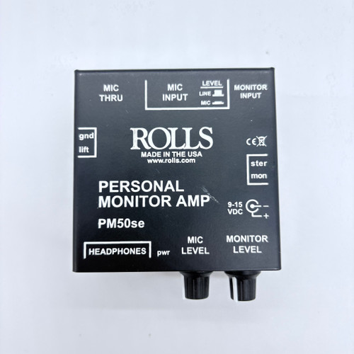 Used Rolls PM50SE PERSONAL MONITOR AMP Pro Sound Product 41124-S000205098