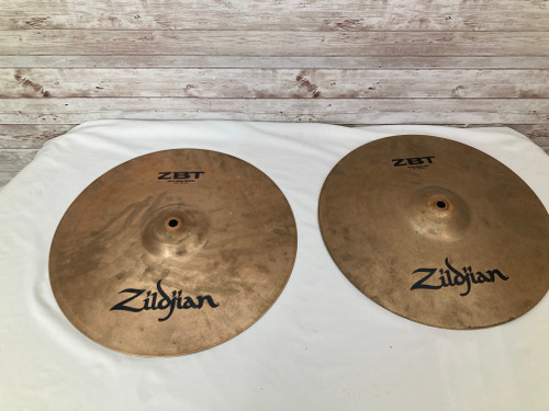 Used Zildjian 14" ZBT ROCK HI HAT Cymbals 41112-S000097539