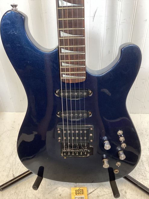 Vist Large View of Product Image Which is Used Hondo FORMULA 1 HSS Pointy Electric Guitar Blue 6-String 40107-S000153354