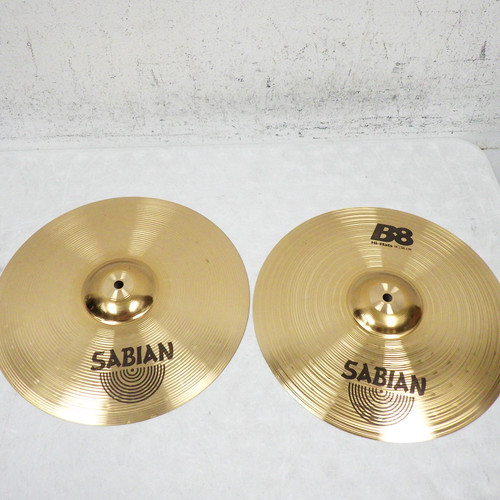 Used Sabian B8 14 Inch Hi Hat Cymbals 40042-S000259489