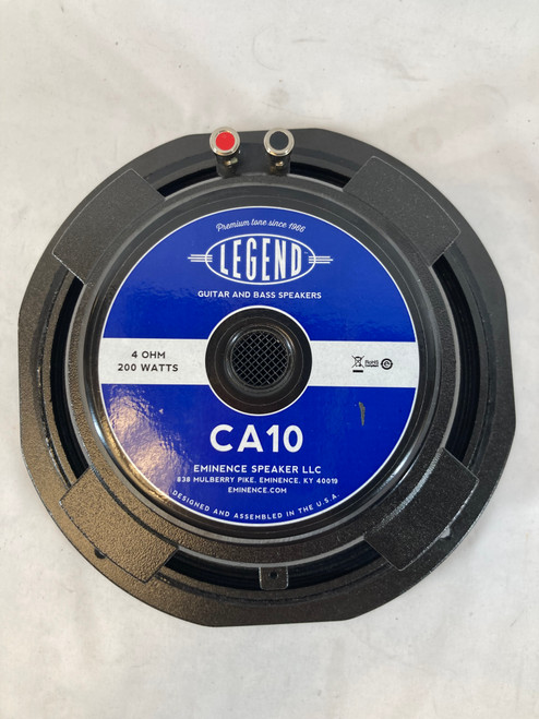 Used Eminence Legend CA10 10" Bass Speaker 41127-S000057855