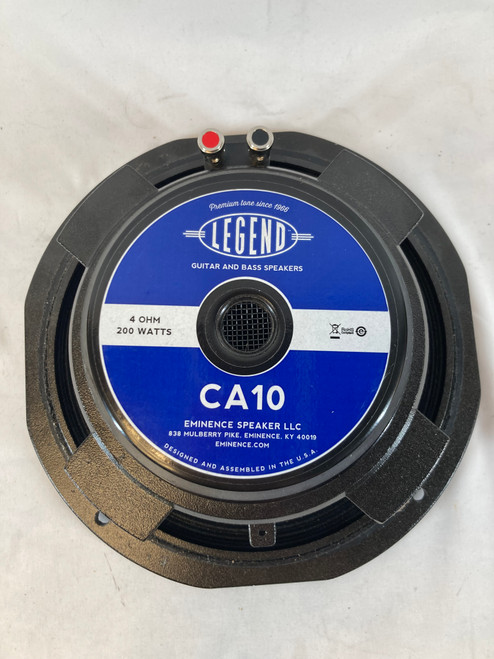 Used Eminence Legend CA10 10" Bass Speaker 41127-S000057856