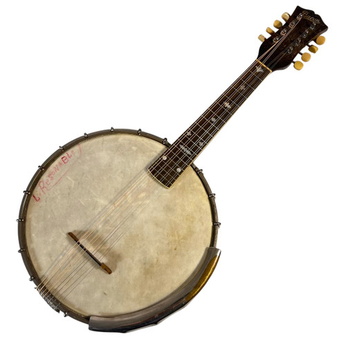Vist Large View of Product Image Which is Used Bacon Banjolin Vintage Mandolin Banjo