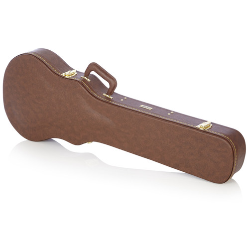 Vist Large View of Product Image Which is New Gator Deluxe Single-Cut Brown/Pink 40015-GW-LP-BROWN