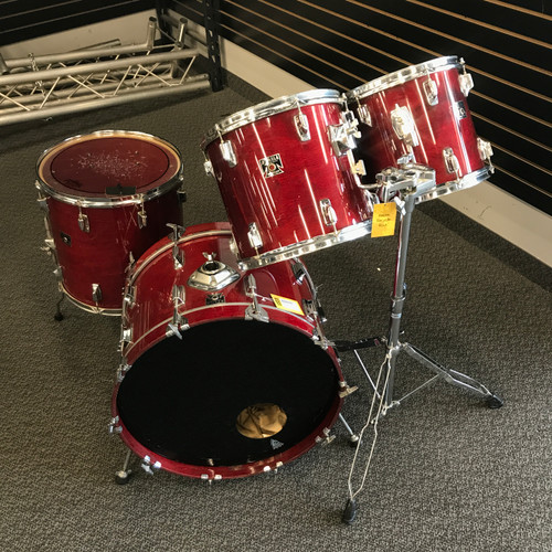 Vist Large View of Product Image Which is Used Tama 1980S SUPERSTAR 12 13 16 22 WINE RED Vintage Drum Shell Kit Red 41125-S000039603
