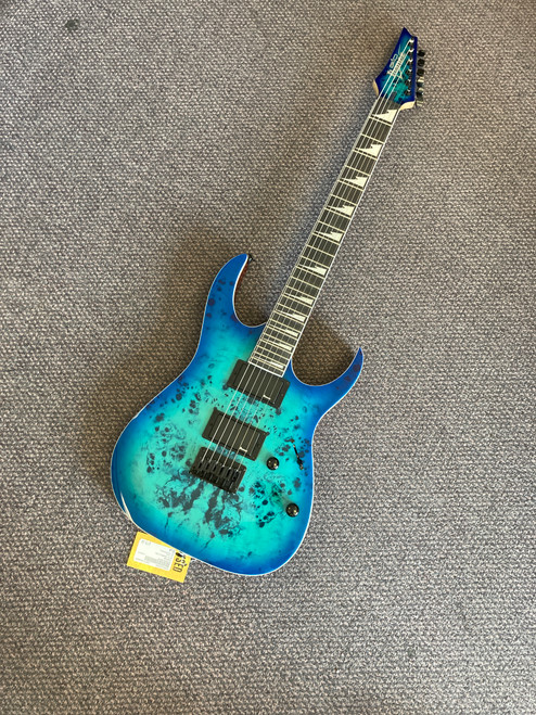 Used Ibanez GIO GRGR221PA Super S Electric Guitar Blue 6-String 40085-S000105586