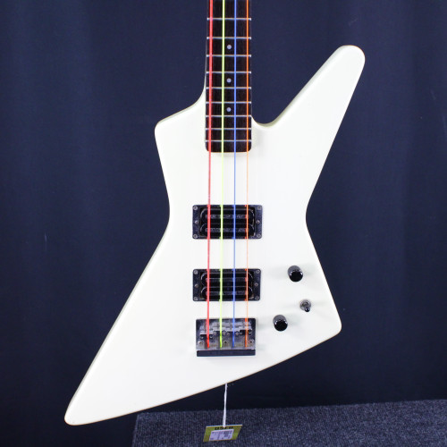 Vist Large View of Product Image Which is Used Fernandes THE FUNCTION EXPLORER BASS AS-IS Vintage Bass Guitar White 4-String
