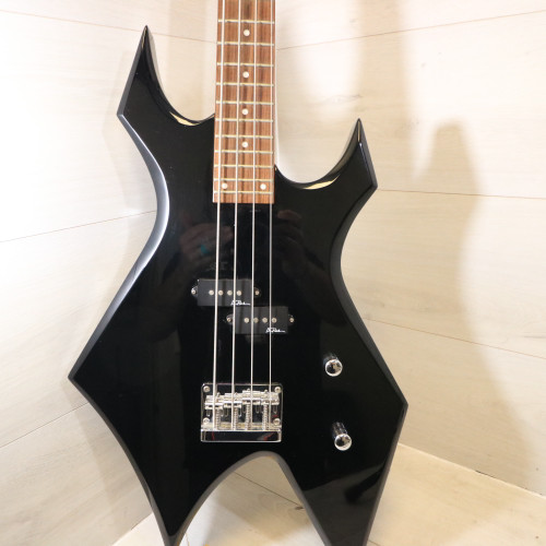 Vist Large View of Product Image Which is Used BC Rich BRONZE WARLOCK BASS Bass Guitar Black 4-String 41108-S000062136