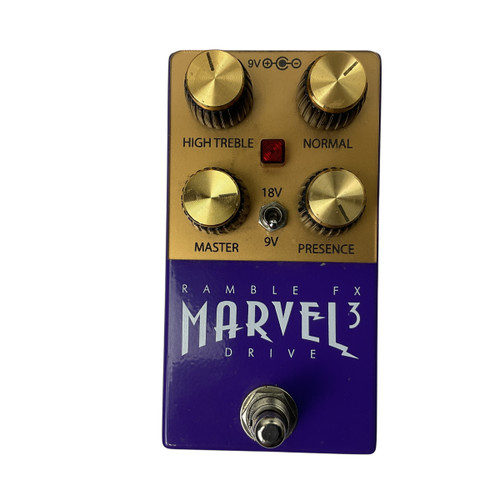 Used RAMBLE FX MARVEL V3 DRIVE PURPLE Overdrive Pedal 41120-S000034258