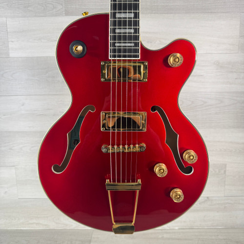 Vist Large View of Product Image Which is Used Epiphone Uptown Kat ES - Ruby Red Metallic 40112-S000178686
