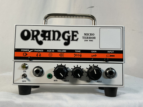 Vist Large View of Product Image Which is Used Orange MICRO TERROR +PWR Solid State Guitar Head 40012-S000304190