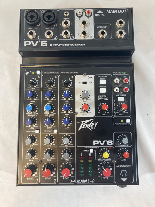 Used Peavey PV6 Mixer 41127-S000057869