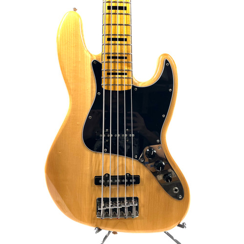 Vist Large View of Product Image Which is Used Squier 70s Vintage Modified Jazz J Type Bass Guitar Wood 5-String